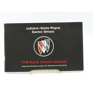 1978 BUICK LESABRE/ESTATE WAGON/ELECTRA/RIVIERA FACTORY OWNERS MANUAL (ORIGINAL)